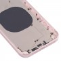חזרה כיסוי דיור עם מראה מראה של IP13 עבור iPhone XR (ורוד)