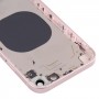 חזרה כיסוי דיור עם מראה מראה של IP13 עבור iPhone XR (ורוד)