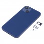 חזרה כיסוי דיור עם מראה מראה של IP13 עבור iPhone XR (כחול)