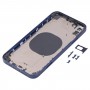 חזרה כיסוי דיור עם מראה מראה של IP13 עבור iPhone XR (כחול)