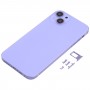 חזרה כיסוי דיור עם מראה מראה של IP13 עבור iPhone XR (סגול)