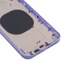 חזרה כיסוי דיור עם מראה מראה של IP13 עבור iPhone XR (סגול)