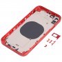 חזרה כיסוי דיור עם מראה מראה של IP13 עבור iPhone XR (אדום)
