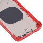 חזרה כיסוי דיור עם מראה מראה של IP13 עבור iPhone XR (אדום)
