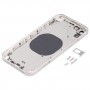חזרה כיסוי דיור עם מראה מראה של IP13 עבור iPhone XR (לבן)