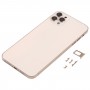 חזרה כיסוי דיור עם מראה מראה של IP13 Pro מקס עבור iPhone XS מקס (זהב)