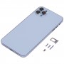 חזרה כיסוי דיור עם מראה מראה של IP13 Pro מקס עבור iPhone XS מקס (כחול)