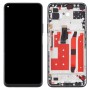 מסך LCD ו digitizer מלא הרכבה עם מסגרת עבור Huawei P40 לייט 5G (שחור)