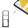 מגש כרטיס SIM + מגש כרטיס ה- SIM + מיקרו SD כרטיס מגש עבור Oppo Realme C21 - Realme C21Y RMX3201. RMX3261 (שחור)