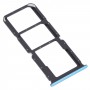 מגש כרטיס SIM + מגש כרטיס SIM + מיקרו SD כרטיס מגש עבור OPPO A93 PCGM00. Pehm00 (כחול)