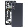 סוללה כיסוי אחורי עם מצלמה עדשה כיסוי עבור Samsung Galaxy S21 5G (שחור)