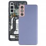 סוללה כיסוי אחורי עם מצלמה עדשה כיסוי עבור Samsung Galaxy S21 5G (סגול)