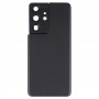 כיסוי אחורי סוללה עם מצלמה עדשה כיסוי עבור Samsung Galaxy S21 Ultra 5G (שחור)