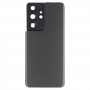 סוללה כיסוי אחורי עם מצלמה עדשה כיסוי עבור Samsung Galaxy S21 Ultra 5G (אפור)