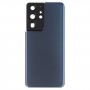סוללה כיסוי אחורי עם מצלמה עדשה כיסוי עבור Samsung Galaxy S21 Ultra 5G (כחול)