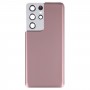 סוללה כיסוי אחורי עם מצלמה עדשה כיסוי עבור Samsung Galaxy S21 Ultra 5G (חום)
