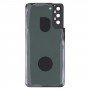 סוללה כיסוי אחורי עם מצלמה עדשה כיסוי עבור Samsung Galaxy S21 + 5G (שחור)