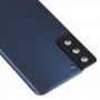 סוללה כיסוי אחורי עם מצלמה עדשה כיסוי עבור Samsung Galaxy S21 + 5G (כחול)