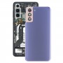 סוללה כיסוי אחורי עם מצלמה עדשה כיסוי עבור Samsung Galaxy S21 + 5G (סגול)