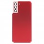 סוללה כיסוי אחורי עם מצלמה עדשה כיסוי עבור Samsung Galaxy S21 + 5G (אדום)