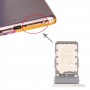 מגש כרטיס ה- SIM + מגש כרטיס ה- SIM עבור Samsung Galaxy S21 - S21 + - S21 Ultra (כסף)