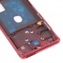 מסגרת בינונית לוח מסגרת עם אביזרים עבור Samsung Galaxy S20 Fe (אדום)