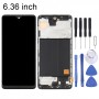 OLED חומר LCD מסך digitizer מלא הרכבה עם מסגרת עבור Samsung Galaxy A51 SM-A515 (6.36 אינץ ) (שחור)