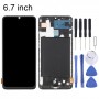 OLED חומר LCD מסך digitizer מלא הרכבה עם מסגרת עבור Samsung Galaxy A70 SM-A705 (6.7 אינץ ) (שחור)