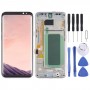 OLED חומר LCD מסך digitizer מלא הרכבה עם מסגרת עבור Samsung Galaxy S8 + SM-G955 (זהב)