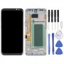 OLED חומר LCD מסך digitizer מלא הרכבה עם מסגרת עבור Samsung Galaxy S8 + SM-G955 (זהב)
