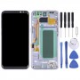 OLED חומר LCD מסך digitizer מלא הרכבה עם מסגרת עבור Samsung Galaxy S8 + SM-G955 (סגול)