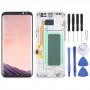 OLED חומר LCD מסך digitizer מלא הרכבה עם מסגרת עבור Samsung Galaxy S8 + SM-G955 (כסף)