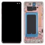 מסך LCD ו digitizer מלא הרכבה עם מסגרת עבור Samsung Galaxy S10 + (ורוד)