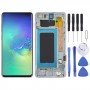 מסך LCD ו digitizer מלא הרכבה עם מסגרת עבור Samsung Galaxy S10 + (ירוק)