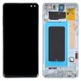 מסך LCD ו digitizer מלא הרכבה עם מסגרת עבור Samsung Galaxy S10 + (כחול)