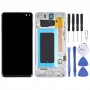 מסך LCD ו digitizer הרכבה מלאה עם מסגרת עבור Samsung Galaxy S10 + (כסף)