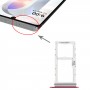 מגש כרטיס SIM + מגש כרטיס ה- SIM - מיקרו SD כרטיס מגש עבור LG VELVET 5G LM-G900N LM-G900EM LM-G900 LM-G900TM (אדום)