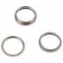 לאייפון 14 PRO MAX 3PCS מצלמה אחורית עדשת זכוכית מתכת חיצונית טבעת חישוק (זהב)