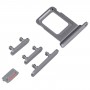 מגש כרטיס SIM + מגש כרטיס SIM + מקשי צד לאייפון 14 Pro (שחור)