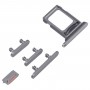 מגש כרטיס SIM + מגש כרטיס SIM + מקשי צד לאייפון 14 Pro (שחור)
