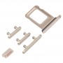 מגש כרטיס SIM + מגש כרטיס SIM + מפתחות צד לאייפון 14 Pro (זהב)