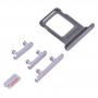 מגש כרטיס SIM + מגש כרטיס SIM + מפתחות צד לאייפון 14 Pro (סגול)