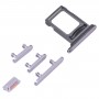 מגש כרטיס SIM + מגש כרטיס SIM + מפתחות צד לאייפון 14 Pro (סגול)