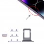 מגש כרטיס SIM + מגש כרטיס SIM + מפתחות צד לאייפון 14 Pro (סגול)