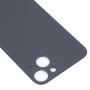 החלפה קלה של מכסה סוללה של סוללה של חור מצלמה גדולה לאייפון 14 (שחור)