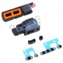 10 יח רמקול רשת אבק אבק עם מסגרת לאייפון 13 Pro Max (אפור)
