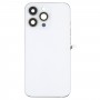 עבור מכסה אחורי סוללה של iPhone 13 Pro עם מקשי צד ומגש כרטיסים ו Power + Volume Flex Cable ומודול טעינה אלחוטית (לבן)