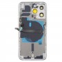 עבור מכסה אחורי סוללה של iPhone 13 Pro עם מקשי צד ומגש כרטיסים ו Power + Volume Flex Cable ומודול טעינה אלחוטית (לבן)