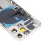 עבור מכסה אחורי סוללה של iPhone 13 Pro עם מקשי צד ומגש כרטיסים ו Power + Volume Flex Cable ומודול טעינה אלחוטית (לבן)