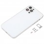 כיסוי דיור אחורי עם חיקוי מראה של IP12 Pro עבור iPhone 11 Pro (לבן)